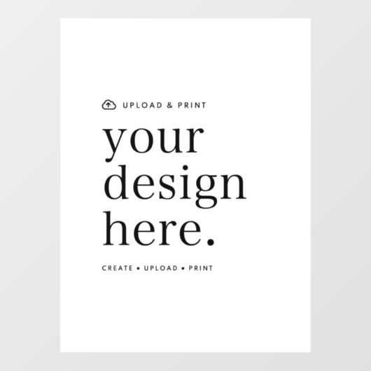 Venster Plakken Uw Ontwerp Upload 18 "x 24" Sign Raamsticker (Vel)