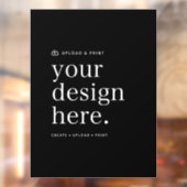 Venster Plakken Uw Ontwerp Upload 18 "x 24" Sign Raamsticker (Vel 2)