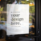 Venster Plakken Uw Ontwerp Upload 18 "x 24" Sign Raamsticker