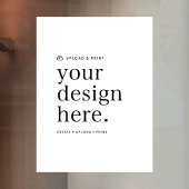 Venster Plakken Uw Ontwerp Upload 18 "x 24" Sign Raamsticker