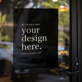 Venster Plakken Uw Ontwerp Upload 18 "x 24" Sign Raamsticker