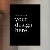 Venster Plakken Uw Ontwerp Upload 18 "x 24" Sign Raamsticker