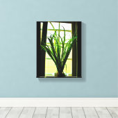 Venster Plant Canvas Afdruk (Insitu (Houten vloer))