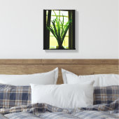 Venster Plant Canvas Afdruk (Insitu (Slaapkamer))