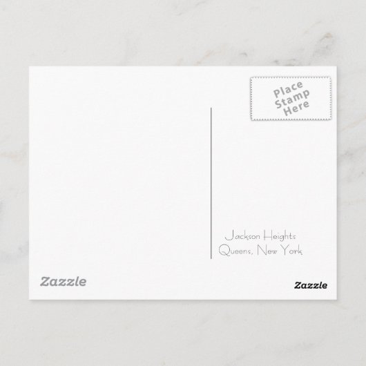 Venster Queens Briefkaart (Achterkant)