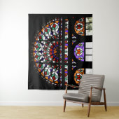 Venster regenboogGlas in lood Wandkleed (In situ)