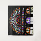 Venster regenboogGlas in lood Wandkleed (Voorkant)