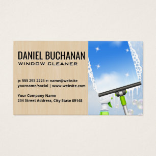 Venster reinigen   Bubels van zeep Visitekaartje
