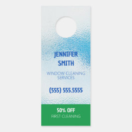 Venster reinigen deurhanger