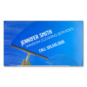 Venster reinigen magnetisch visitekaartje (Voorkant)