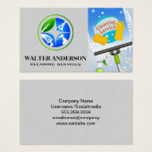 Venster reinigen | Reiniging van thuiszorg Visitekaartje (Voorkant /achterkant)