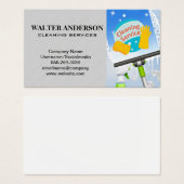 Venster reinigen | Reinigingsdiensten Visitekaartje (Voorkant /achterkant)