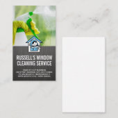 Venster reinigen | Reinigingsnevel | Maïde Logo Visitekaartje (Voorkant / Achterkant)