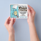 Venster reinigen. Verkoopbrochure voor speciale ac Flyer (Hand)