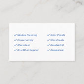 Venster reinigen visitekaartje (Achterkant)