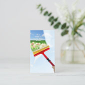 Venster reinigen visitekaartje (Staand voorkant)