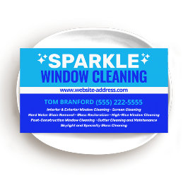 Venster reinigen visitekaartje