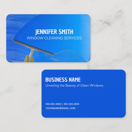Venster reinigen visitekaartje (Voorkant / Achterkant)