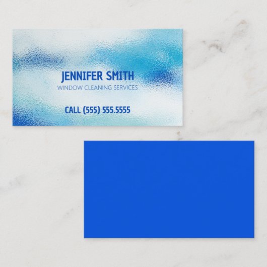 Venster reinigen visitekaartje (Voorkant / Achterkant)