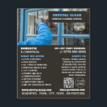 Venster reinigen, Windows reinigen, reinigingsserv Flyer<br><div class="desc">Venster reinigen,  Windows reinigen,  reinigingsservice Adverteren brochure met de Visitekaartje winkel.</div>