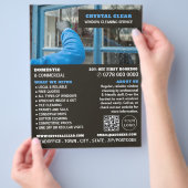 Venster reinigen, Windows reinigen, reinigingsserv Flyer (Hand)