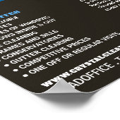 Venster reinigen, Windows reinigen, reinigingsserv Poster (Hoek)