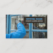 Venster reinigen, Windows reinigen, reinigingsserv Visitekaartje (Voorkant)