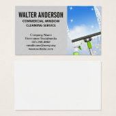 Venster reinigen | Zeepbels Squeegee Visitekaartje (Voorkant /achterkant)