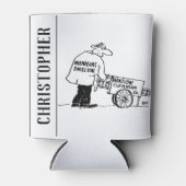 Venster reiniger met Windows-reinigingscabine Blikjeskoeler (Voorkant)