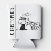 Venster reiniger met Windows-reinigingscabine Blikjeskoeler (Achterkant)