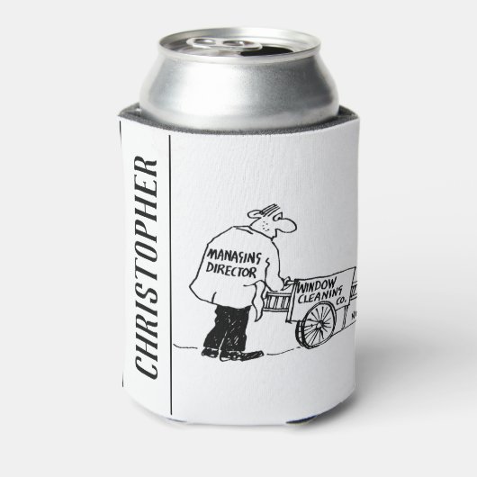 Venster reiniger met Windows-reinigingscabine Blikjeskoeler (Blikje Achterkant)