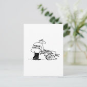 Venster reiniger met Windows-reinigingscabine Briefkaart (Staand voorkant)