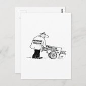 Venster reiniger met Windows-reinigingscabine Briefkaart (Voorkant / Achterkant)