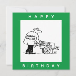 Venster reiniger met Windows-reinigingscabine Kaart