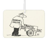 Venster reiniger met Windows-reinigingscabine Luchtverfrisser (Voorkant)