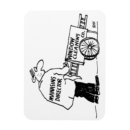 Venster reiniger met Windows-reinigingscabine Magneet (Verticaal)