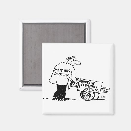 Venster reiniger met Windows-reinigingscabine Magneet (Voorkant / Achterkant)