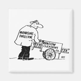 Venster reiniger met Windows-reinigingscabine Magneet