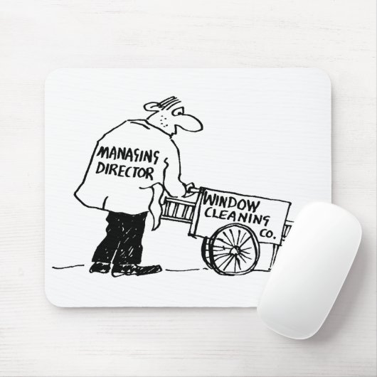 Venster reiniger met Windows-reinigingscabine Muismat (Met muis)