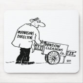 Venster reiniger met Windows-reinigingscabine Muismat (Voorkant)