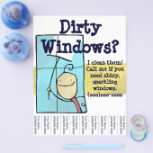 Venster Reinigingsbrochure Flyer (Enkel)