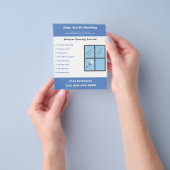 Venster Reinigingsbrochure Flyer (Hand)