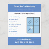 Venster Reinigingsbrochure Flyer (Voorkant)