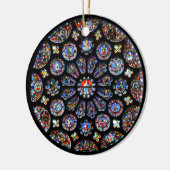 Venster Roos Chartres Keramisch Ornament (Links)
