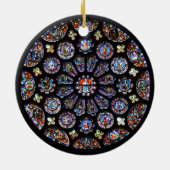 Venster Roos Chartres Keramisch Ornament (Achterkant)