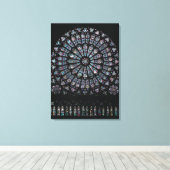 Venster roos Noord-transept Canvas Afdruk (Insitu (Houten vloer))