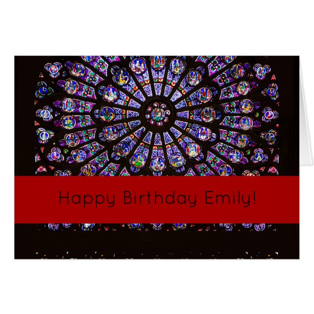 Venster Roos Notre Dame Cathedral Parijs (Voorkant Horizontaal)