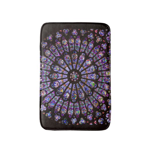 Venster Roos Notre Dame Cathedral Parijs Badmat (Voorkant Verticaal)