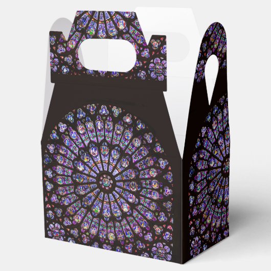 Venster Roos Notre Dame Cathedral Parijs Bedankdoosjes (Geopend)