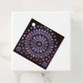 Venster Roos Notre Dame Cathedral Parijs Bedankjes Labels (In situ)